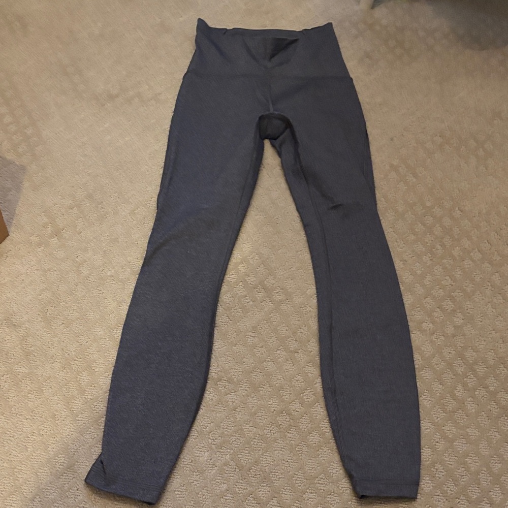Lululemon Gray Sz 2 Leggings 25” high rise